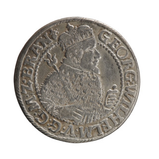 Obv. Bust facing right in mitre and electoral mantle. A sceptre in his right hand, the left resting