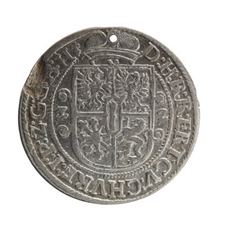 Obv. Bust facing right in mitre and electoral mantle. In the right hand a sceptre, the left resting