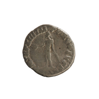 Denarius of Commodus (161–192; Roman emperor 177–192). Obverse: laureate bust of the emperor right,
