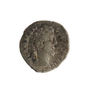 Denarius of Commodus (reigned 177–192). Obverse: Laureate bust of the emperor right; legend