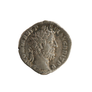 denarius, Commodus (161–192; Roman emperor 177–192). Obverse: M COMM ANT P FEL AVG BRIT PP —