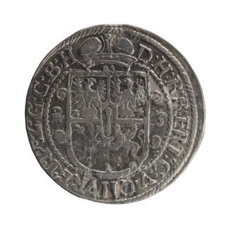 Obv. Bust facing right in mitre and electoral mantle. A sceptre in his right hand, the left resting