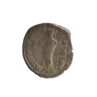 Denarius, Commodus (161–192; Roman emperor 177–192). Obverse: Emperor's head right, wearing a
