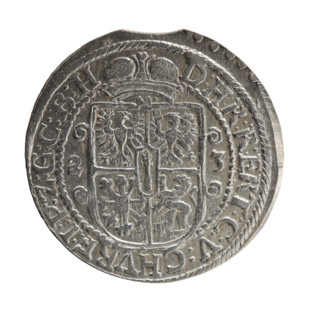 Obv. Bust facing right in mitre and electoral mantle. A sceptre in his right hand, the left resting