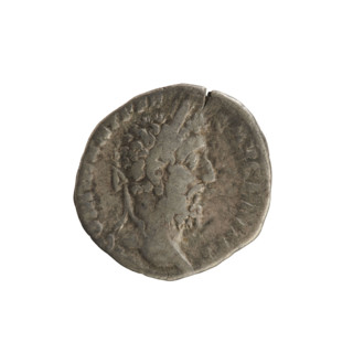 Denarius, Commodus (161–192; Roman emperor 177–192). Obverse: Emperor's head right, wearing a