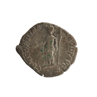 denarius, Commodus (161–192; Roman emperor 177–192) — iconography: busts, imperial busts; Concordia