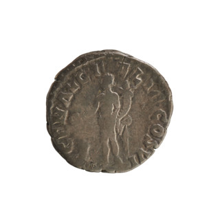 Denarius of Commodus (reign 177–192 CE), 190–191 CE. Obverse: laureate, right-facing bust of the