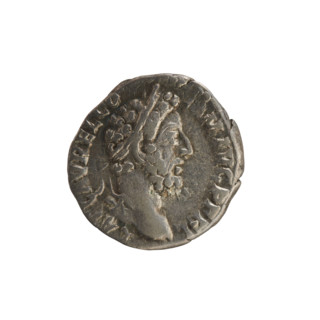 Denarius, Commodus (161–192; Roman emperor 177–192). Obverse: laureate bust of the emperor right.