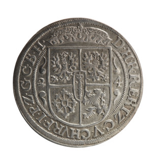 Obv. Bust facing right in mitre and electoral mantle. A sceptre in his right hand, the left resting