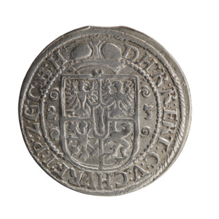 Obv. Bust facing right in mitre and electoral mantle. A sceptre in his right hand, the left resting