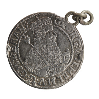 Obv. Bust facing right in mitre and electoral mantle. A sceptre in the right hand, the left resting