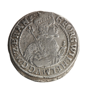 Obv. Bust facing right in mitre and electoral mantle. A sceptre in his right hand, the left resting