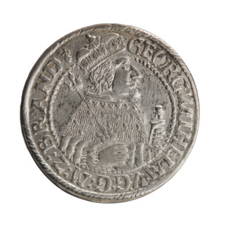 Obv. Bust facing right in mitre and electoral mantle. A sceptre in his right hand, the left resting