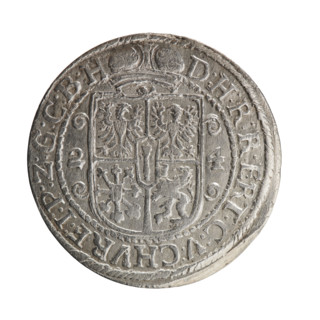 Obv. Bust facing right in mitre and electoral mantle. A sceptre in his right hand, the left resting