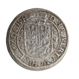 Obv. Bust facing right in mitre and electoral mantle. A sceptre in his right hand, the left resting