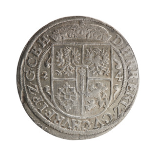 Obv. Bust facing right in mitre and electoral mantle. A sceptre in his right hand, the left resting