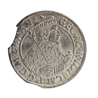 Obv. Bust facing right in mitre and electoral mantle. A sceptre in his right hand, the left resting