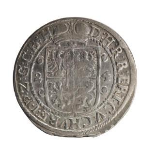 Obv. Bust facing right in mitre and electoral mantle. A sceptre in the right hand, the left resting
