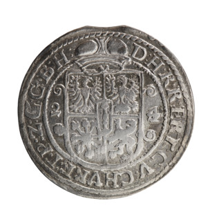Obv. Bust facing right in mitre and electoral mantle. A sceptre in his right hand, the left resting