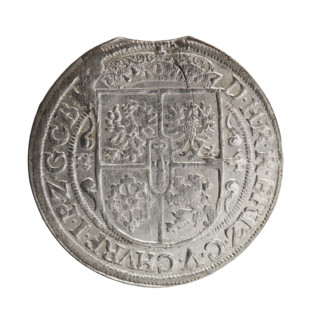 Obv. Bust facing right in mitre and electoral mantle. A sceptre in his right hand, the left resting