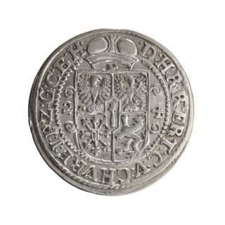 Obv. Bust facing right in mitre and electoral mantle. A sceptre in his right hand, the left resting