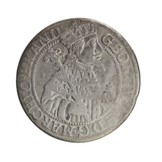 Obv. Bust facing right in mitre and electoral mantle. A sceptre in the right hand, the left resting