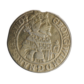 Obv. Bust facing right in mitre and electoral mantle. In the right hand a sceptre, the left resting