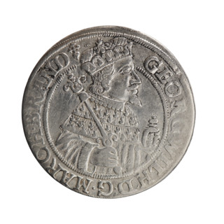 Obv. Bust facing right in mitre and electoral mantle. A sceptre in the right hand, the left resting