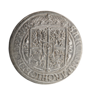 Obv. Bust facing right in mitre and electoral mantle. A sceptre in the right hand, the left resting
