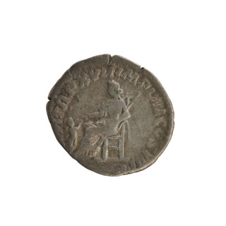 denarius, Commodus (161–192; Roman emperor 177–192). Obverse: laureate bust of the emperor right,