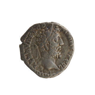 Denarius, Commodus (161–192; Roman emperor 177–192). Obverse: Emperor's head right, laurel wreath;