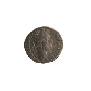 Denarius, Commodus (161–192; Roman emperor 177–192). Obverse: Emperor's head right, wearing a