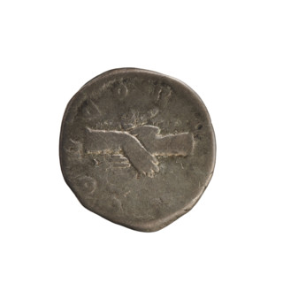 Denarius of Commodus (161–192) and Empress Crispina (164–192?). Obverse: bust of the empress right,