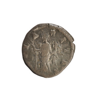 Denarius, Commodus (161–192) — Obv: Bust of Empress Crispina (164–192?) right, draped, hair in a