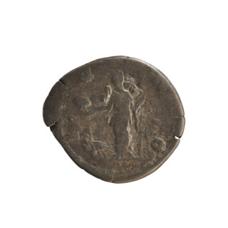 Denarius, Commodus (161–192, Roman emperor 177–192) and Crispina (164–192?, Roman empress 178–191).