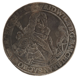 Thaler, Christoph, Melchior, Kantor, Bogumil (ca. 1947). Obverse: Half-figure in decorative armour