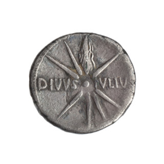 Denarius subaeratus, Octavian Augustus (63 BC–14 AD), ca. 19–18 BC. Obverse: CAESAR / AVGVSTVS —