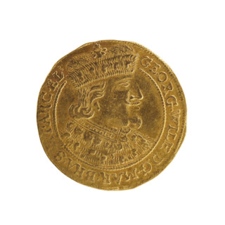 Obverse of ducat by Ernest Pfahler (publisher) after Dawid Koch: Bust of George William