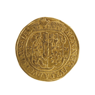 Ducat, publisher Ernest Pfahler; Department of Coins of Lands Associated with Poland; obverse: male