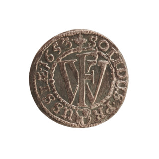 szelag; eagles; cross (iconographic); Frederick William I Hohenzollern (Great Elector of