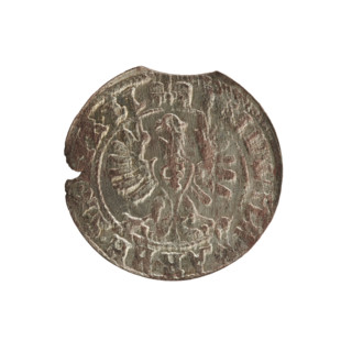 szelag; Section of Coins of Lands Associated with Poland; eagles; cross (iconographic); Frederick