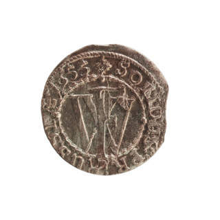 szelag, Melchior, Christoph (fl. 1646–1656); 1655. Obverse: Prussian eagle, on its chest a monogram