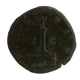 Sestertius, posthumous for Antoninus Pius (86–161; Roman emperor 138–161), issuers Lucius Verus