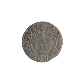 One-and-a-half (coin), Ernest Pfahler; the Wislica hoard (numism.); cross (iconographic); orb of