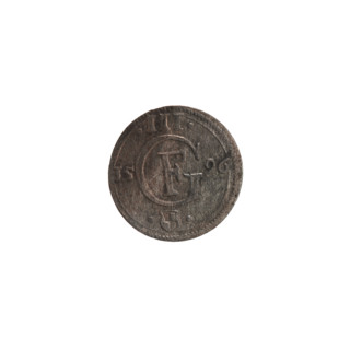Obverse: In a beaded border a Prussian eagle, on its chest a crowned letter S. In the rim an