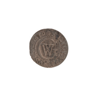 szelag by Ernest Pfahler, Wislica hoard (numism), 1630. Obverse: Prussian eagle with crowned letter