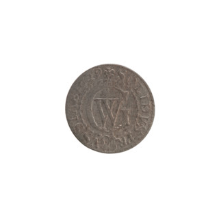 szelag by Ernest Pfahler, Wislica hoard (numism), Obv.: Prussian eagle bearing on its chest the