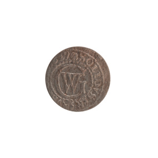 szelag by Ernest Pfahler, Wislica hoard (numism), 1629. Obverse: Prussian eagle with crowned letter