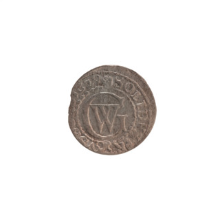 szelag, Obv. Prussian eagle, on its chest the crowned letter S; rim inscription beginning with a