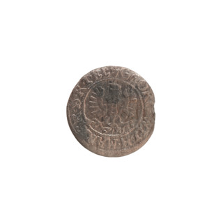 szelag, Obv. Prussian eagle, on its chest the crowned letter S; rim inscription beginning with a